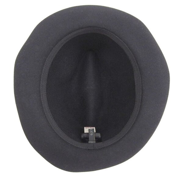Gucci Rabbit 100% Leather Use Felt Hat Black Silver Hardware main image 7